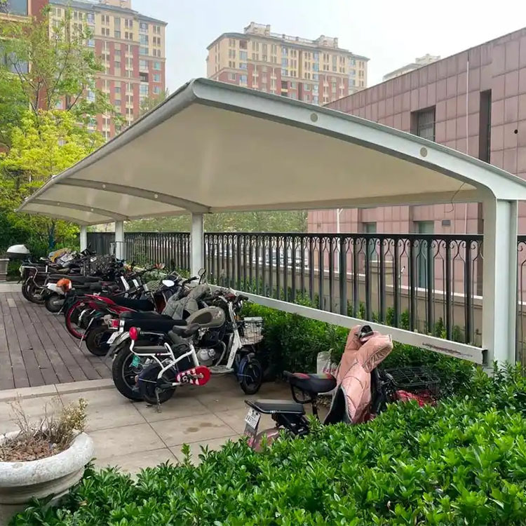 曲松县膜结构电动车棚